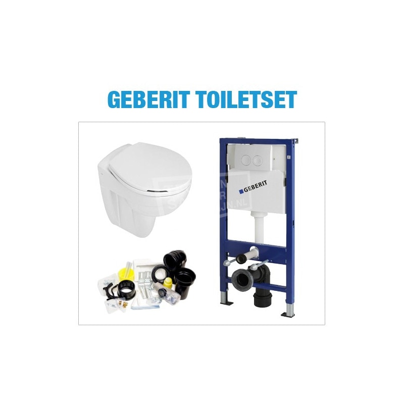 Complete Design Toiletset met Geberit inbouw Reservoir set 1