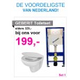 Complete Design Toiletset met Geberit inbouw Reservoir set 1