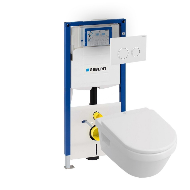 Huiswerk maken nakoming Demonstreer Villeroy & Boch Omnia Architectura direct flush toiletset met Geberit UP320  en Sigma20 bedieningspaneel - TSM